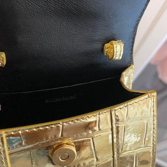 NEW Balenciaga Hourglass Croc Mini Bag XXS $1000 - Picture 4 of 9